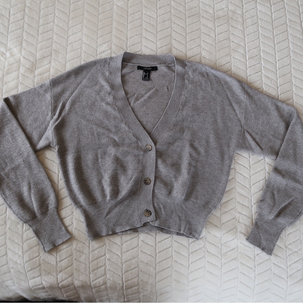 Forever 21 grey cardigan